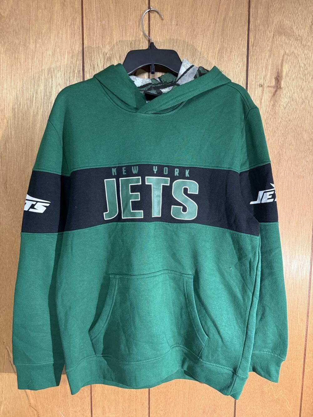 NFL Team Apparel New York Jets Youth XL 18/20 Green Pullover Hoodie NWT